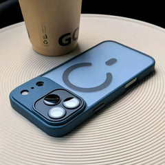 Matte Translucent Magnetic Lens Protect Phone Case