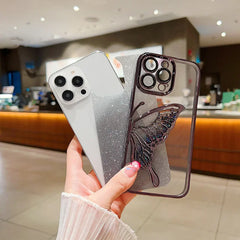 Quicksand Butterfly Glitter Phone Case