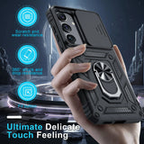 Slide Camera Cover Armor Phone Case for Samsung Galaxy