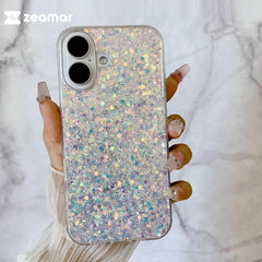 Starry Glitter Bling Silicone Case for iPhone