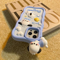 3D Pochacco Dog Silicone Phone Case