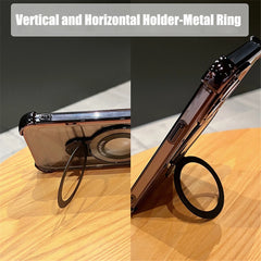 Magnetic Bracket Clear Case for iPhone