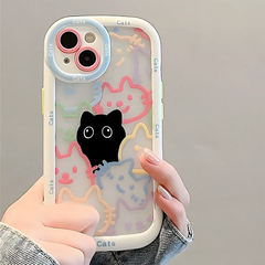Cute Cat Silicone Case for iPhone