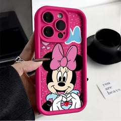 Mickey & Minnie Finger Heart iPhone Case