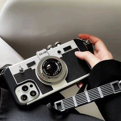 Emily In Paris 3D Retro Camera Leather Phone Case