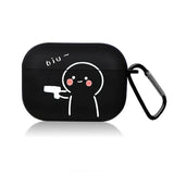 Cute Line Cartoon AirPods Case
