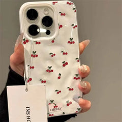 Cherry Fold Texture iPhone Case