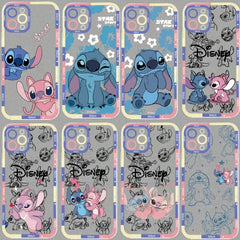 Korean Cartoon Stitch & Angel Phone Case