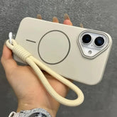 Ultra Thin Matte Magnetic Case with Strap for iPhone