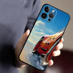 Disney Lightning McQueen Logo Phone Case for iPhone