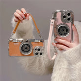 Vintage Leather Camera Strap iPhone Case