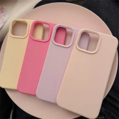 Dopamine Solid Color Silicone Phone Case