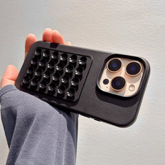 Suction Cup Litchi Pattern Phone Case for iPhone
