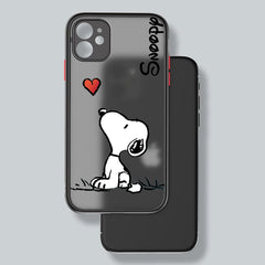Frosted Snoopy Translucent Phone Case