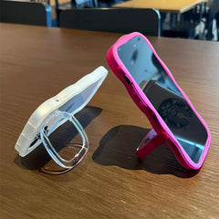 Wave Clear Case with Stand for iPhone