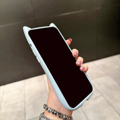 Cat Ears Clear Silicone Phone Case for iPhone