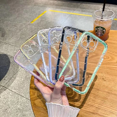 Transparent Shockproof Case with Light for iPhone