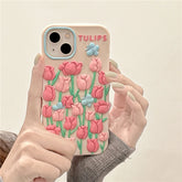 Tulip Butterfly Silicone Phone Case