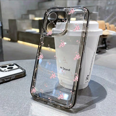 Transparent Floral Phone Case for iPhone