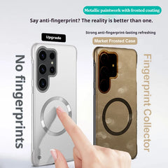 Ultra-Thin Metallic Paint Magnetic Case for Samsung Galaxy  Magsafe -Compatible Matte Cooling Armor