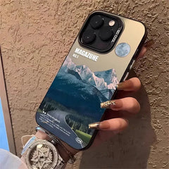 Snow Mountain Landscape Matte Phone Case for iPhone