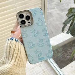 3D Full Screen Labubu Cartoon Silicone Case for iPhone