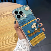 Snoopy Rowing Clear Phone Case