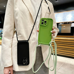 Clear Crossbody Lanyard Case for iPhone