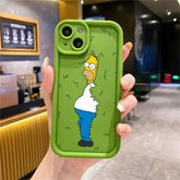 The Simpsons Cartoon Silicone Phone Case