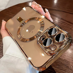 Desert Gold Clear Magnetic Case for iPhone
