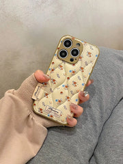 Floral Soft Leather Texture Phone Case