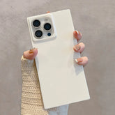 White Right Angle TPU Phone Case