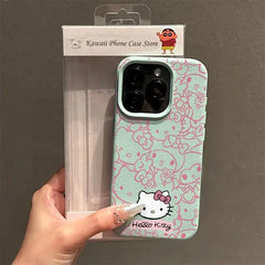 Hello Kitty & Kuromi Y2K Leather Case for iPhone