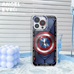 Marvel Iron Man & Spider-Man Logo Phone Case for iPhone