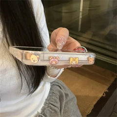 Clear Bear Cartoon Phone Case
