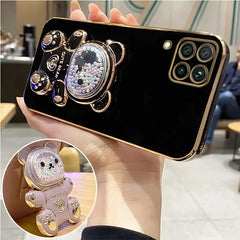 Glitter Bear Case with Lanyard for iPhone