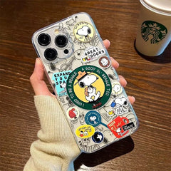Snoopy Coffee Clear Phone Case