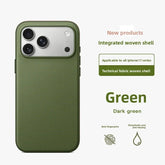 Woven Fabric iPhone Case Textured Slim Grip Magnetic Cover