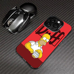 Cartoon The Simpsons Matte Phone Case for iPhone