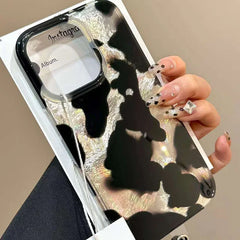 Gradient Leopard Print Laser Phone Case