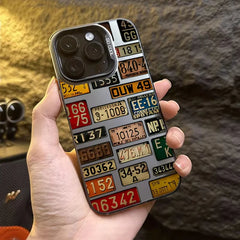 Vintage Car License Plate Phone Case for iPhone