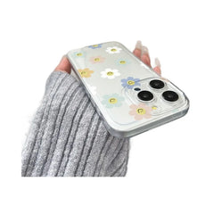 Colorful Flowers Clear iPhone Case