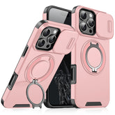 Rugged iPhone Case with Ring Stand & Camera Cover | MagSafe Compatible