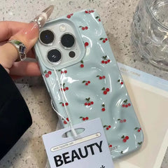 Cherry Fold Texture iPhone Case