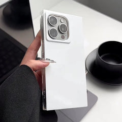 White Right Angle TPU Phone Case