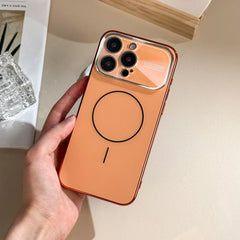 Plating Magnetic Crystal Lens Phone Case