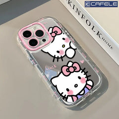 Hello Kitty Stripe Mirror Phone Case