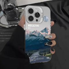 Snow Mountain Landscape Matte Phone Case for iPhone
