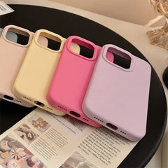 Dopamine Solid Color Silicone Phone Case