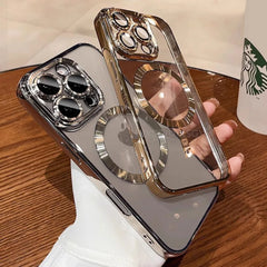 Pink Magnetic Clear Case for iPhone